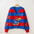 Kansas Jayhawks | Unisex V-neck Knitted Fleece k77225