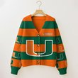 Miami Hurricanes | Unisex V-neck Knitted Fleece k77225