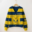 Michigan Wolverines | Unisex V-neck Knitted Fleece k77225