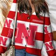 Nebraska Cornhuskers | Unisex V-neck Knitted Fleece k77225