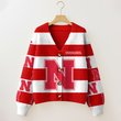 Nebraska Cornhuskers | Unisex V-neck Knitted Fleece k77225