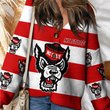 NC State Wolfpack | Unisex V-neck Knitted Fleece k77225
