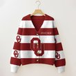 Oklahoma Sooners | Unisex V-neck Knitted Fleece k77225