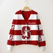 Stanford Cardinal | Unisex V-neck Knitted Fleece k77225