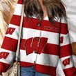Wisconsin Badgers | Unisex V-neck Knitted Fleece k77225