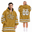 Georgia Tech Yellow Jackets | Football Unisex Blanket Hoodie BH85632