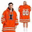 Illinois Fighting Illini | Football Unisex Blanket Hoodie BH85632