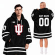 Indiana Hoosiers | Football Unisex Blanket Hoodie BH85632