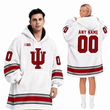 Indiana Hoosiers | Football Unisex Blanket Hoodie BH85632