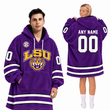 LSU TIGERS | Football Unisex Blanket Hoodie BH85632