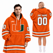 Miami Hurricanes | Football Unisex Blanket Hoodie BH85632