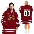 Minnesota Golden Gophers | Football Unisex Blanket Hoodie BH85632