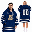 Navy Midshipmen | Football Unisex Blanket Hoodie BH85632