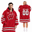 Wisconsin Badgers | Football Unisex Blanket Hoodie BH85632