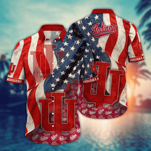 Indiana Hoosiers | Flower Hawaii Shirt For Fans, Summer Football Shirts NA49858