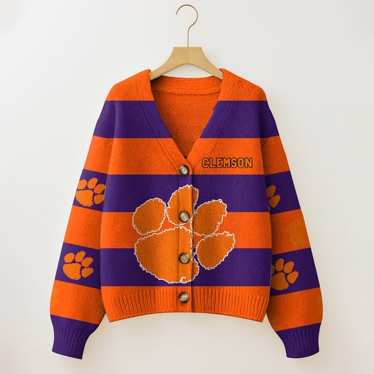 Clemson Tigers | Unisex V-neck Knitted Fleece k77225