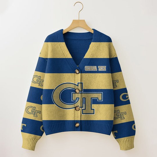 Georgia Tech Yellow Jackets | Unisex V-neck Knitted Fleece k77225