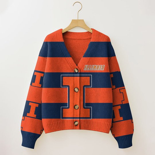 Illinois Fighting Illini | Unisex V-neck Knitted Fleece k77225