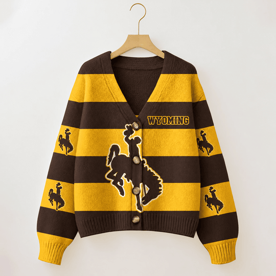 Wyoming Cowboys | Unisex V-neck Knitted Fleece k77225