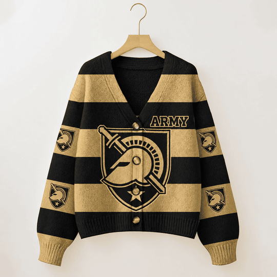 Army Black Knights | Unisex V-neck Knitted Fleece k77225