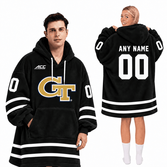 Georgia Tech Yellow Jackets | Football Unisex Blanket Hoodie BH85632