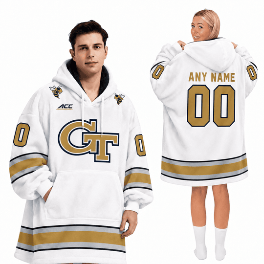 Georgia Tech Yellow Jackets | Football Unisex Blanket Hoodie BH85632