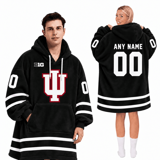 Indiana Hoosiers | Football Unisex Blanket Hoodie BH85632