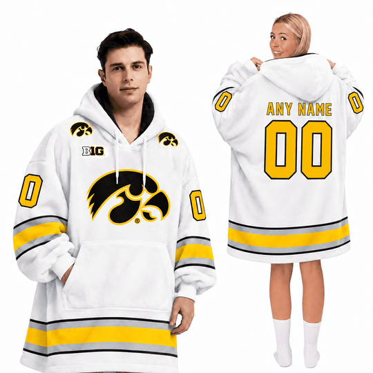 Iowa Hawkeyes | Football Unisex Blanket Hoodie BH85632