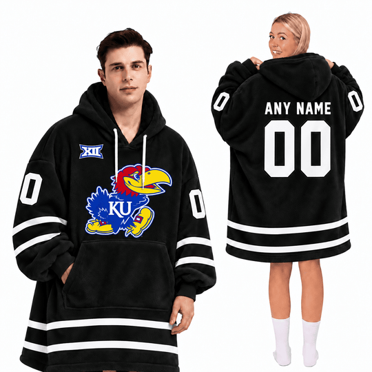 Kansas Jayhawks | Football Unisex Blanket Hoodie BH85632