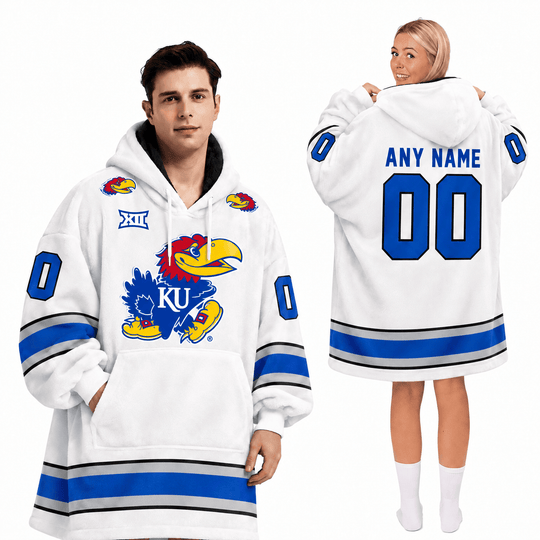 Kansas Jayhawks | Football Unisex Blanket Hoodie BH85632
