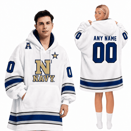 Navy Midshipmen | Football Unisex Blanket Hoodie BH85632