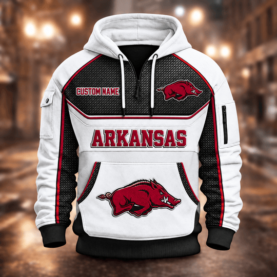 Arkansas Razorbacks | Football Quarter Zip Hoodie K53395