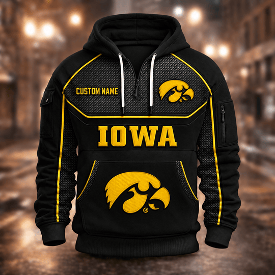 Iowa Hawkeyes | Football Quarter Zip Hoodie K53395