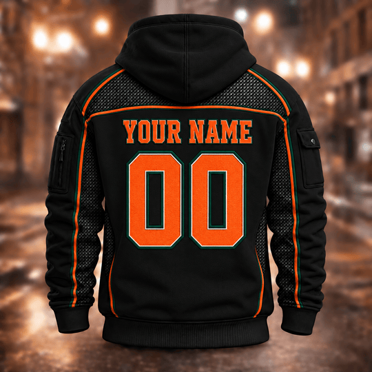 Miami Hurricanes | Football Quarter Zip Hoodie K53395