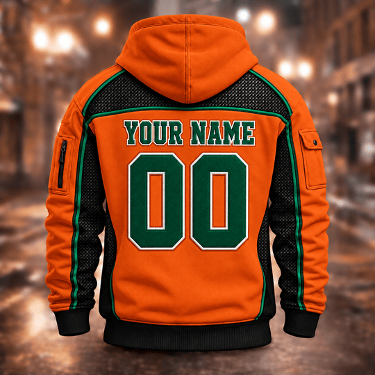 Miami Hurricanes | Football Quarter Zip Hoodie K53395