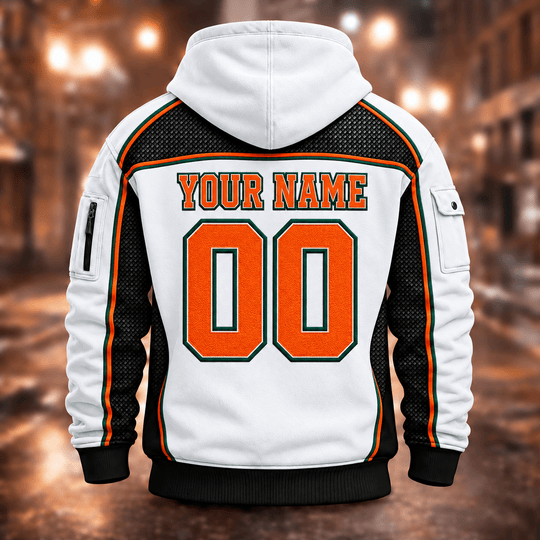 Miami Hurricanes | Football Quarter Zip Hoodie K53395