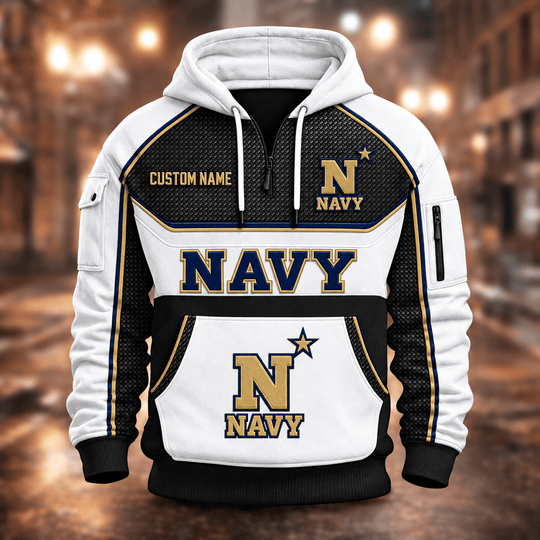 Navy Midshipmen | Football Quarter Zip Hoodie K53395
