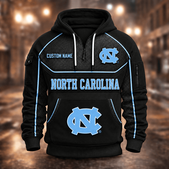 North Carolina Tar Heels | Football Quarter Zip Hoodie K53395