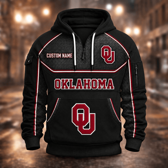 Oklahoma Sooners | Football Quarter Zip Hoodie K53395