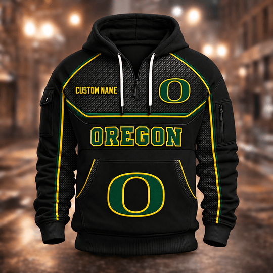 Oregon Ducks | Football Quarter Zip Hoodie K53395