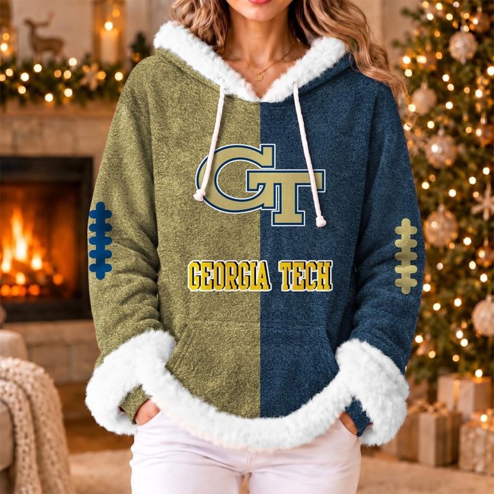 Georgia Tech Yellow Jackets | Women's Fleece Football Hoodie K77885