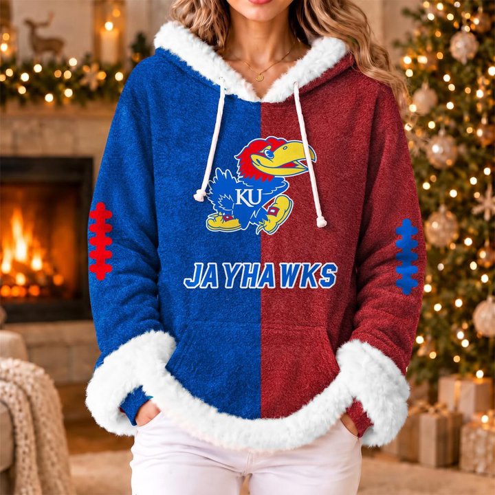 Kansas Jayhawks | Women's Fleece Football Hoodie K77885