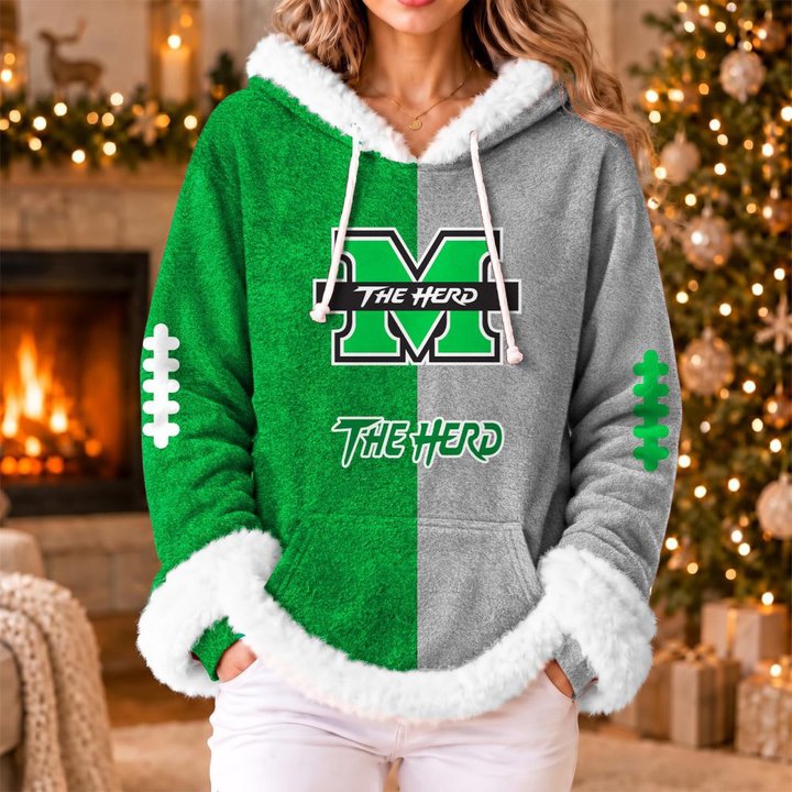 Marshall Thundering Herd | Women's Fleece Football Hoodie K77885