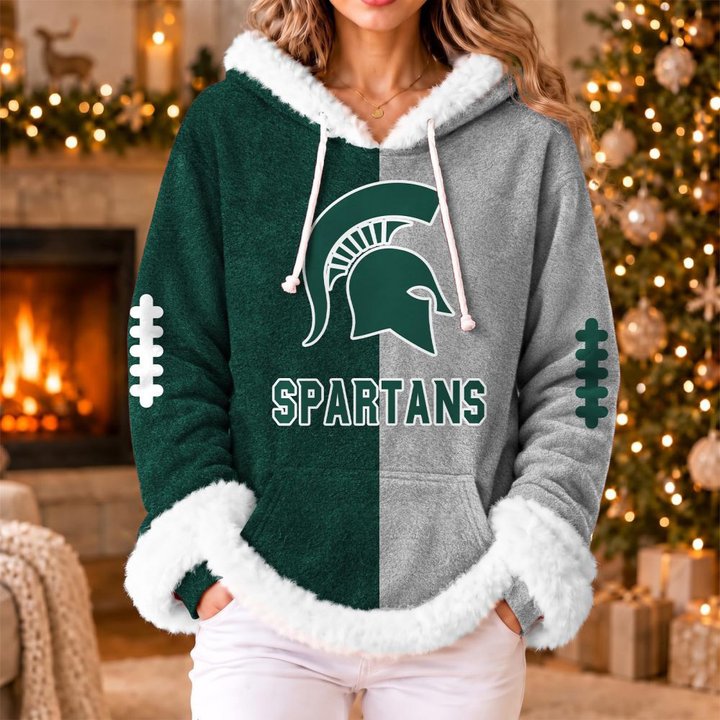 Michigan State Spartans | Women's Fleece Football Hoodie K77885
