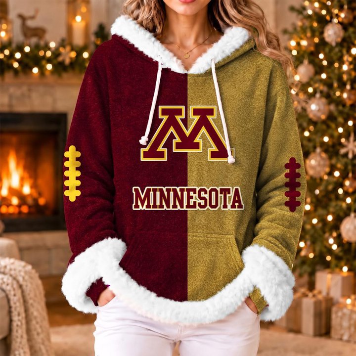 Minnesota Golden Gophers | Women's Fleece Football Hoodie K77885