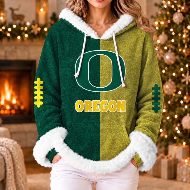 Oregon Ducks | Women's Fleece Football Hoodie K77885