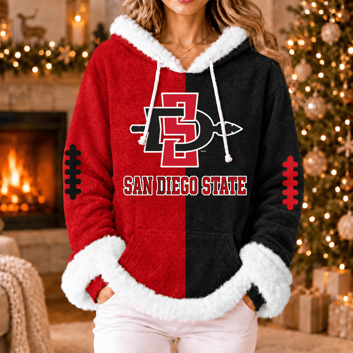 San Diego State Aztecs | Women's Fleece Football Hoodie K77885