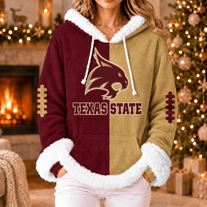 Texas State Bobcats | Women's Fleece Football Hoodie K77885