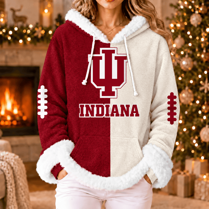Indiana Hoosiers | Women's Fleece Football Hoodie K77885