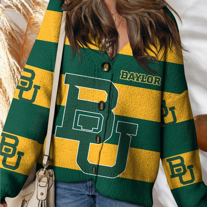 Baylor Bears | Unisex V-neck Knitted Fleece k77225